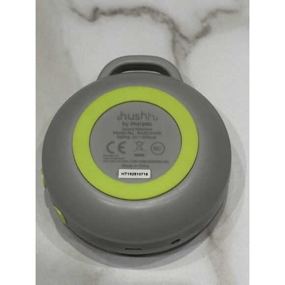 Marpac Hushh 3HUS1GYGN Gray USB Rechargeable Portable Baby Noise Sound Machine - Picture 4 of 12